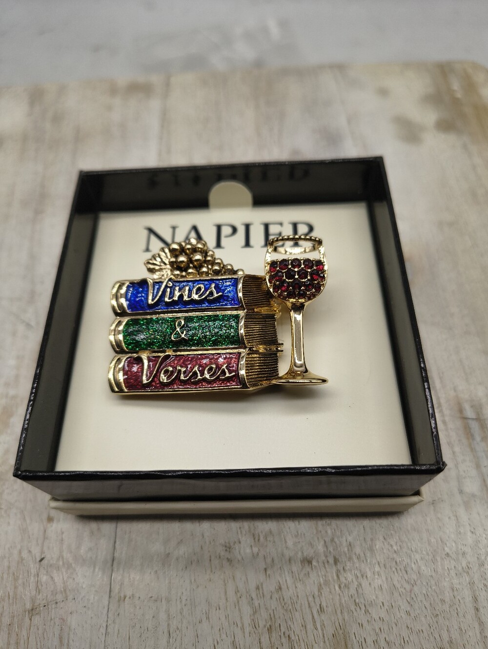 Napier Vines & Verses Pin